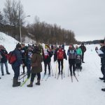 Первое место в городской лыжной эстафете