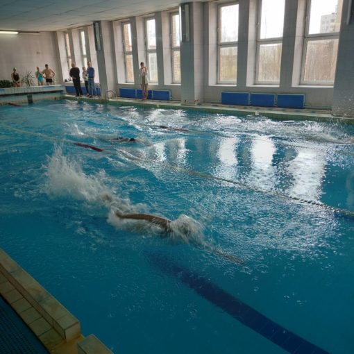 II место по плаванию среди учащихся высших и средних специальных учебных заведений