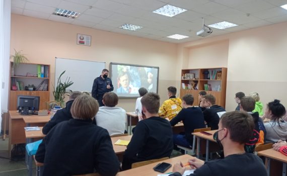 Встреча учащихся с инспектором ИДН Октябрьского РОВД г.Витебска