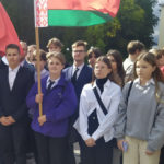 Участие в районной торжественной церемонии поднятия Государственного флага Республики Беларусь