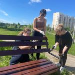 Участие в городском субботнике актива ОО "БРСМ" колледжа